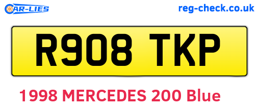 R908TKP are the vehicle registration plates.