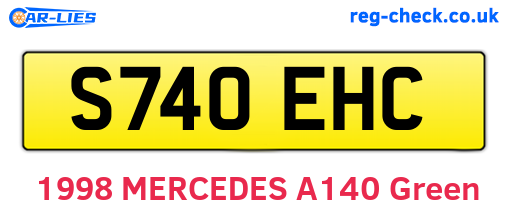 S740EHC are the vehicle registration plates.