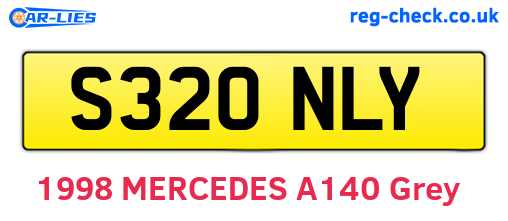 S320NLY are the vehicle registration plates.
