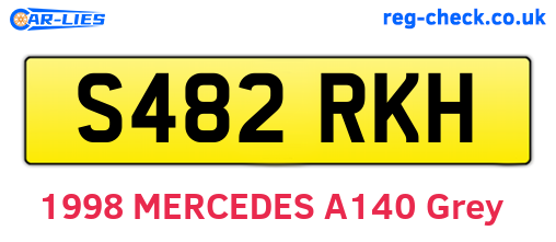 S482RKH are the vehicle registration plates.