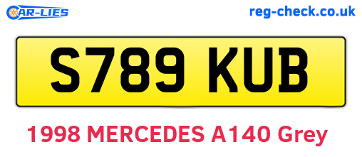 S789KUB are the vehicle registration plates.