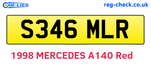 S346MLR are the vehicle registration plates.