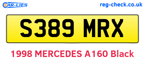 S389MRX are the vehicle registration plates.