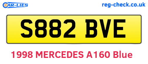 S882BVE are the vehicle registration plates.
