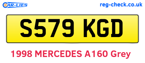 S579KGD are the vehicle registration plates.