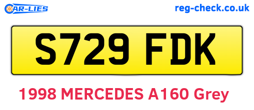 S729FDK are the vehicle registration plates.