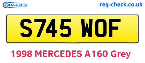 S745WOF are the vehicle registration plates.