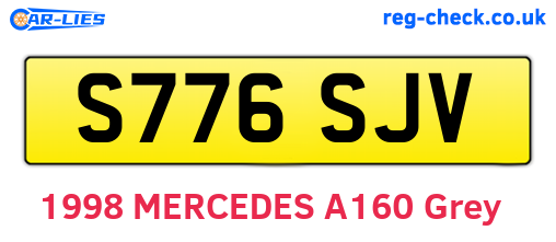 S776SJV are the vehicle registration plates.