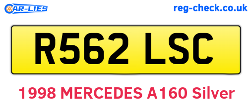 R562LSC are the vehicle registration plates.