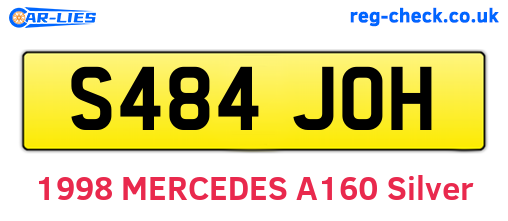S484JOH are the vehicle registration plates.