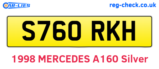 S760RKH are the vehicle registration plates.