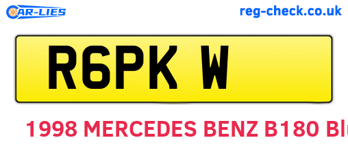R6PKW are the vehicle registration plates.