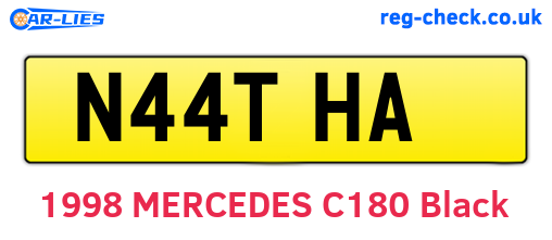 N44THA are the vehicle registration plates.