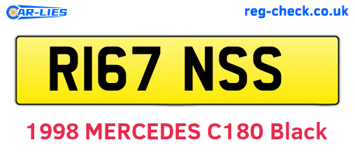 R167NSS are the vehicle registration plates.
