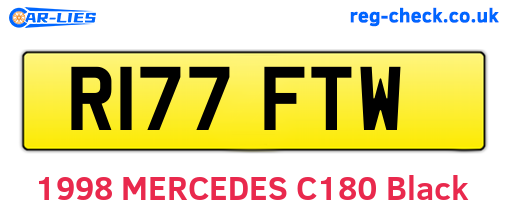 R177FTW are the vehicle registration plates.