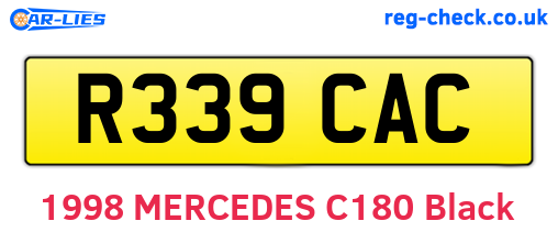 R339CAC are the vehicle registration plates.