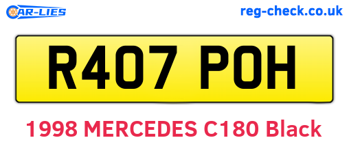 R407POH are the vehicle registration plates.