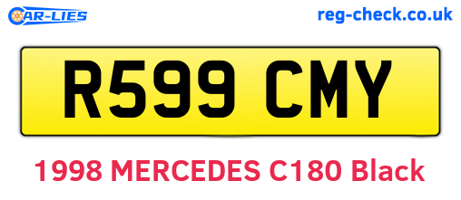 R599CMY are the vehicle registration plates.