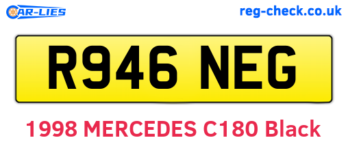 R946NEG are the vehicle registration plates.
