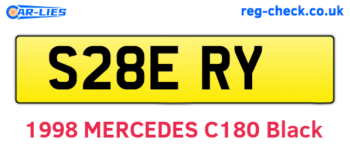 S28ERY are the vehicle registration plates.