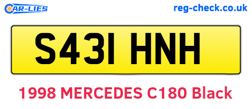 S431HNH are the vehicle registration plates.