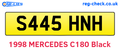 S445HNH are the vehicle registration plates.