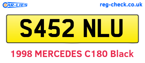 S452NLU are the vehicle registration plates.