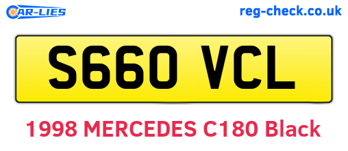 S660VCL are the vehicle registration plates.