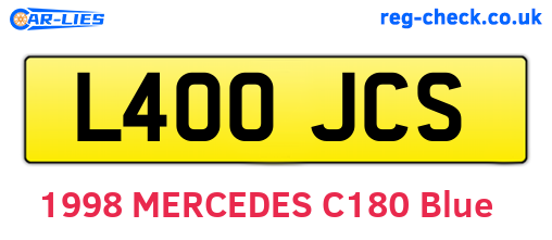 L400JCS are the vehicle registration plates.