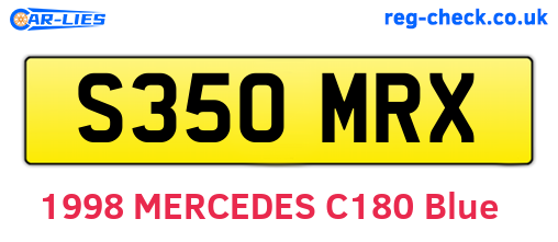 S350MRX are the vehicle registration plates.