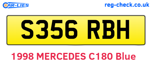 S356RBH are the vehicle registration plates.