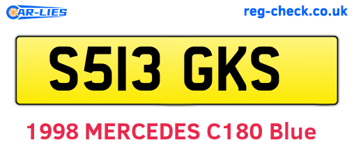 S513GKS are the vehicle registration plates.