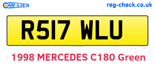 R517WLU are the vehicle registration plates.