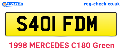 S401FDM are the vehicle registration plates.