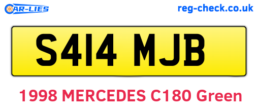 S414MJB are the vehicle registration plates.