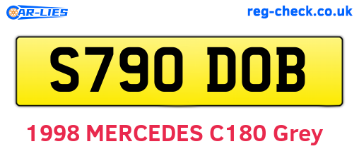 S790DOB are the vehicle registration plates.