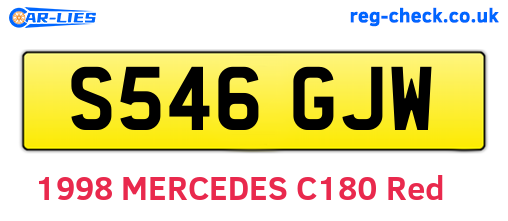 S546GJW are the vehicle registration plates.