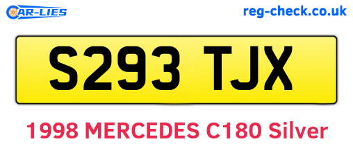 S293TJX are the vehicle registration plates.