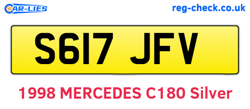 S617JFV are the vehicle registration plates.