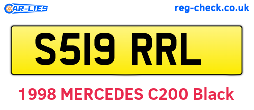 S519RRL are the vehicle registration plates.