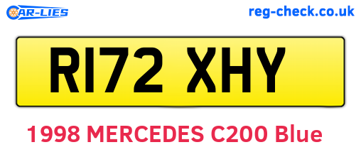 R172XHY are the vehicle registration plates.