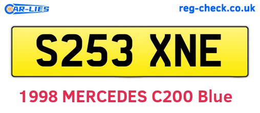 S253XNE are the vehicle registration plates.