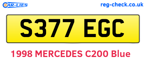 S377EGC are the vehicle registration plates.