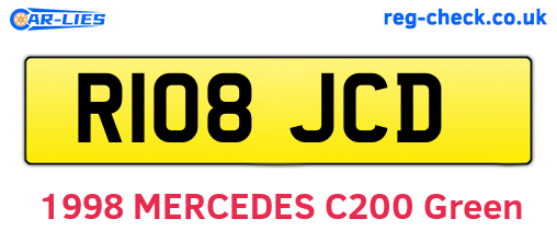 R108JCD are the vehicle registration plates.