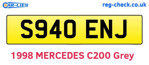 S940ENJ are the vehicle registration plates.
