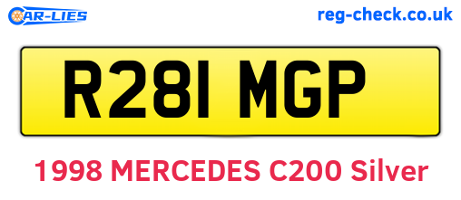 R281MGP are the vehicle registration plates.