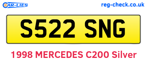 S522SNG are the vehicle registration plates.