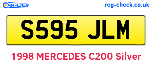 S595JLM are the vehicle registration plates.