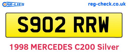 S902RRW are the vehicle registration plates.