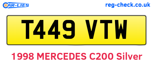 T449VTW are the vehicle registration plates.